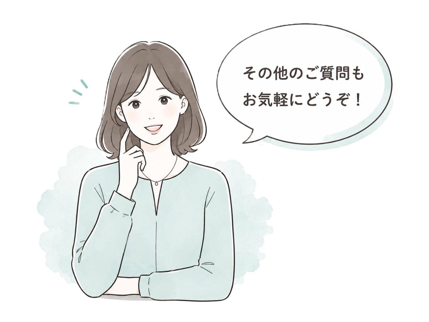 質問を受け付けるスタッフ